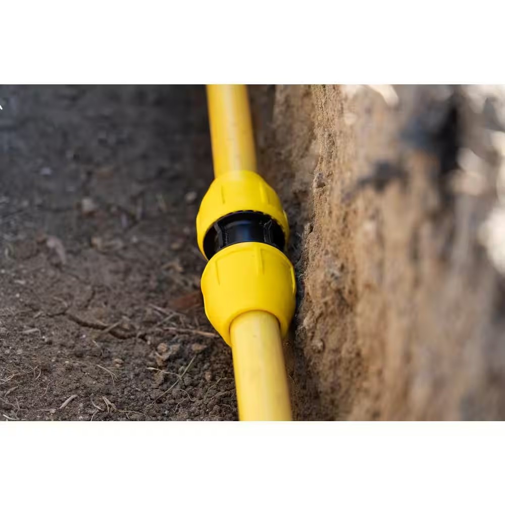 NEW Durable Underground Yellow Poly Gas Pipe Coupler 1/2in IPS DR 9.3