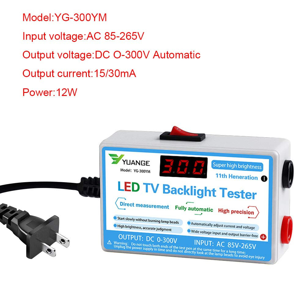 LED Backlight Tester for TV, LED Lamp Test Tool for All LED Lights, 0-300V Outpu