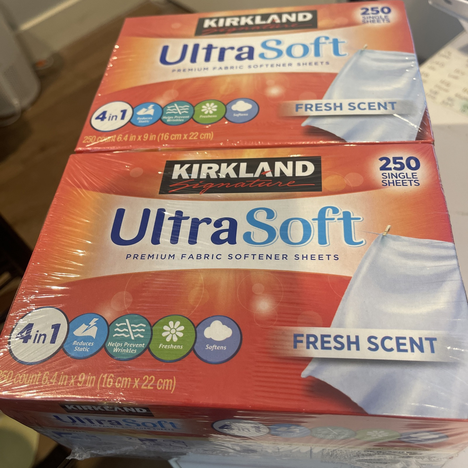 Kirkland Signature Fabric Softener Sheets, 250 Count (2 Pack)
