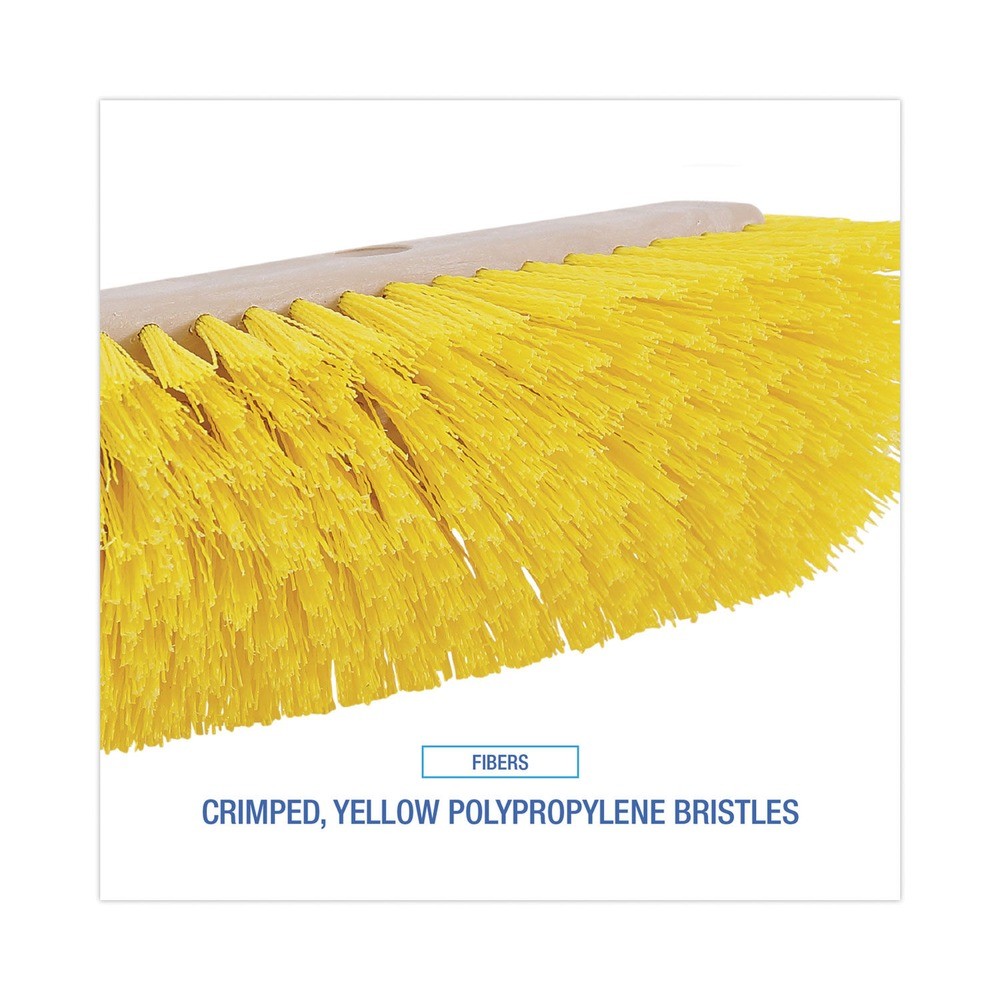 Boardwalk 3410 10 in. Brush Yellow Bristles Dual-Surface Scrub Brush New