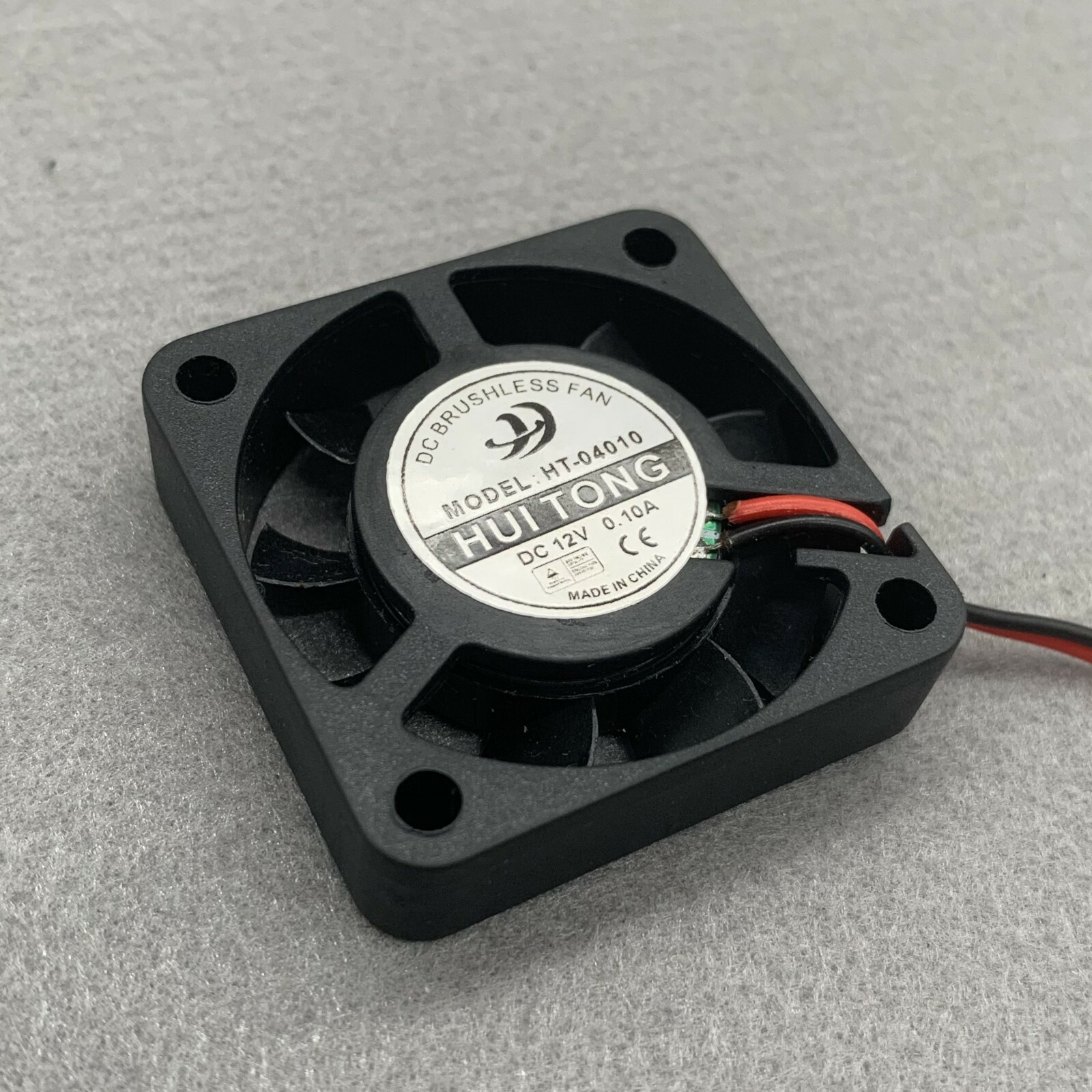 New HUI TONG HT-04010D12M HT04010D12M Cooling Fan 12V 0.08A 4CM 2-wire USA Fast