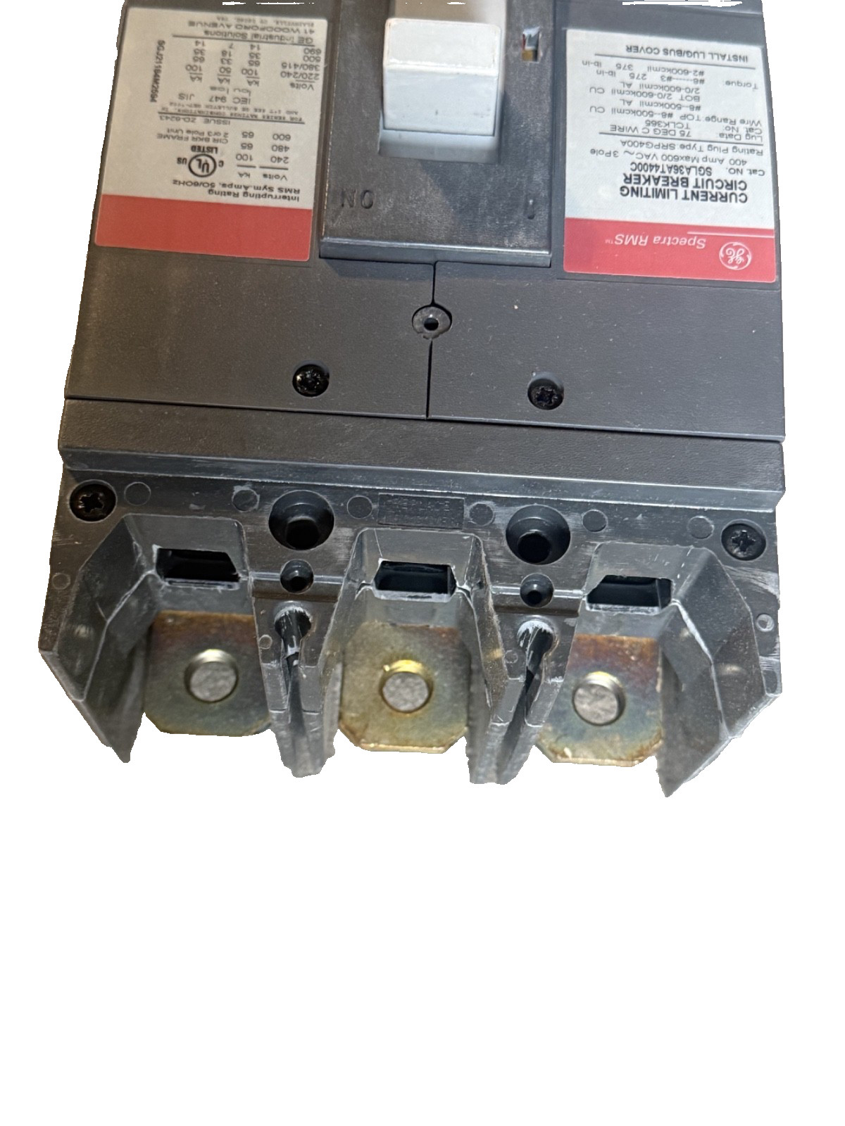 NEW GE SGLA36AT0400 / SGLA36AT4400C 3p 600v 400a 65k Circuit Breaker NEW IN BOX