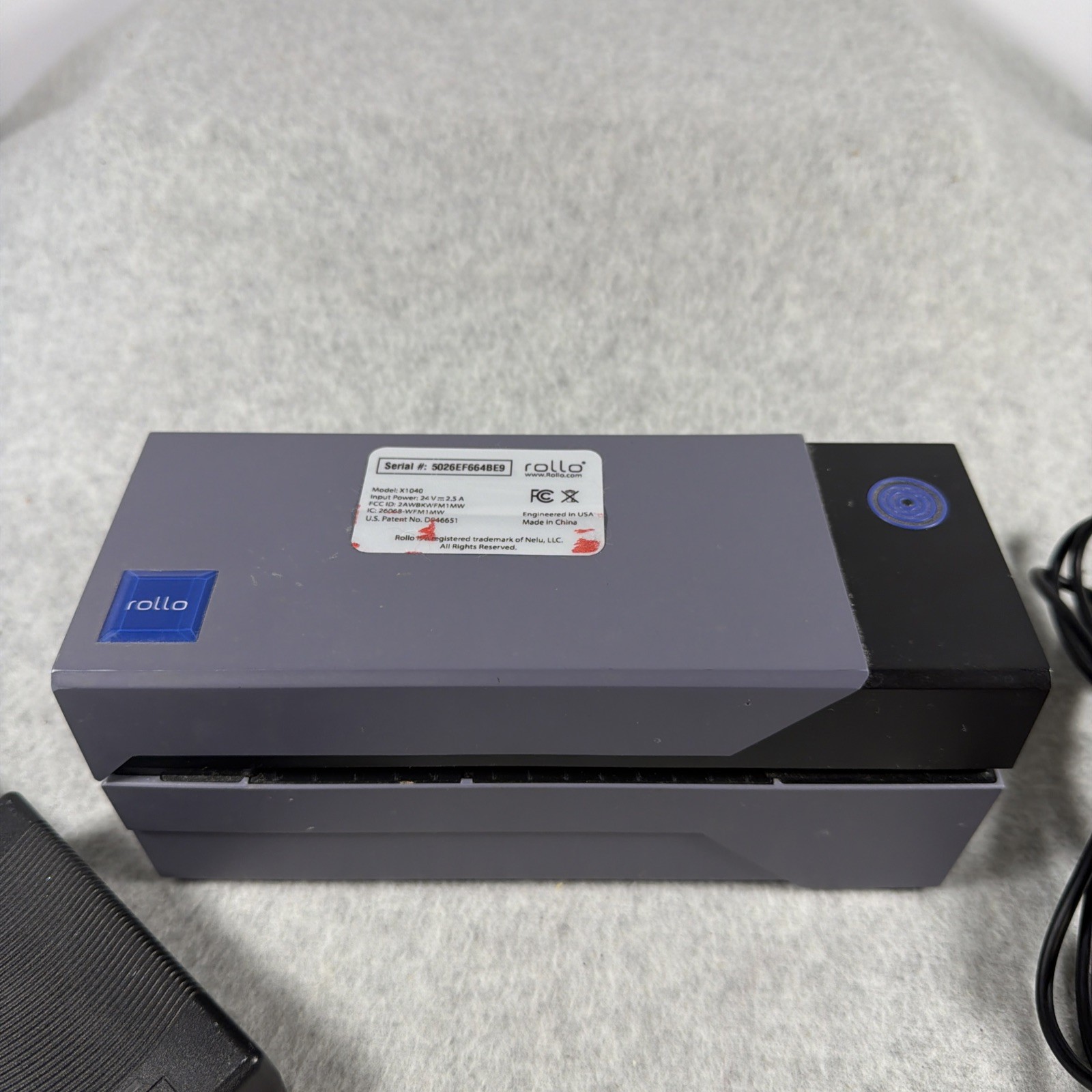 Rollo X1038 Label Printer with WIFI Cable. Tested And Working