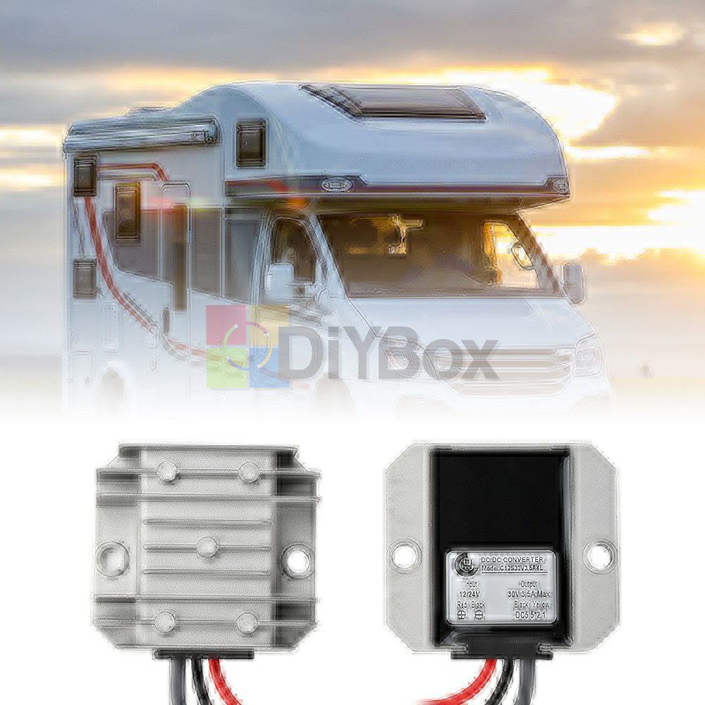 DC 12V24V to DC 30V 3.5A Power Cord Converter Boost Conversion Module Waterproof