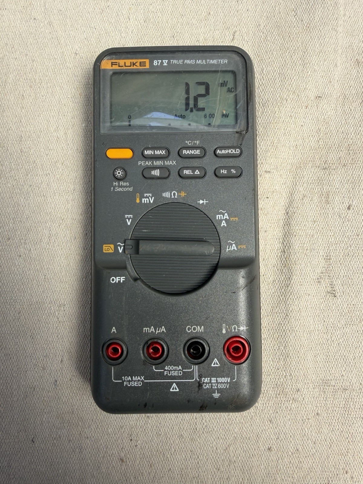 FLUKE MODEL 87 V TRUE RMS MULTIMETER