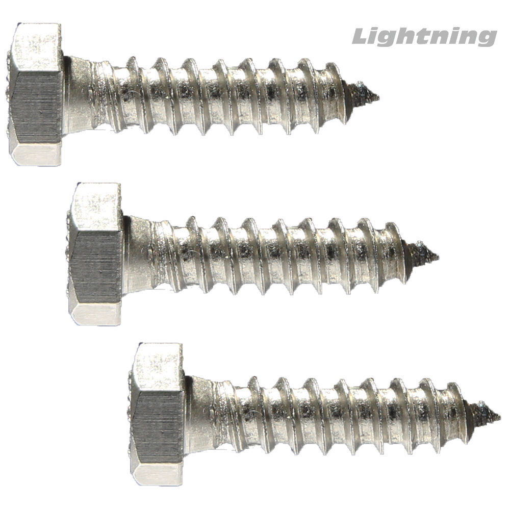 316 Marine Grade Stainless Steel Hex Head Lag Bolt Screw 5/16 x 1-1/4» Qty 50