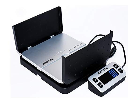 Accuteck ShipPro 110lbs x 0.1 oz. Digital Shipping Postal Postage Scale, Black