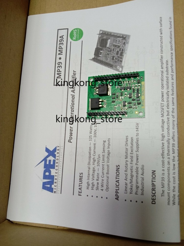 MP39CL Power Operational Amplifier APEX BOARD MP38CLZ