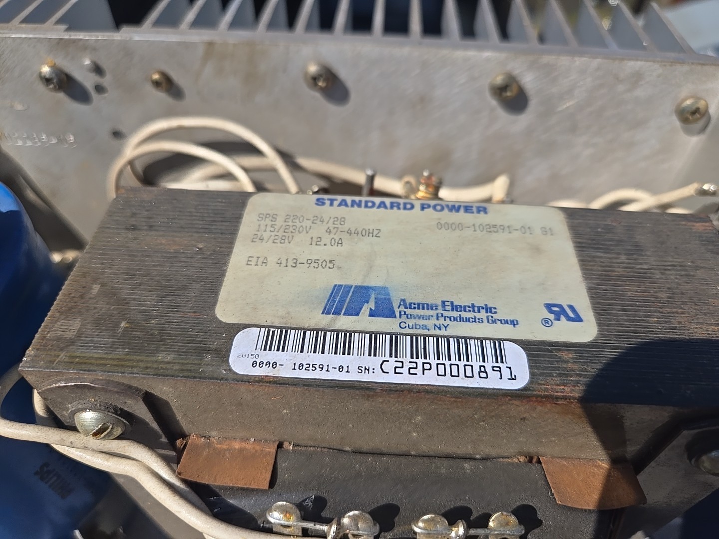 STANDARD POWER SPS 220-24/28 POWER SUPPLY 24/28V 12.0A