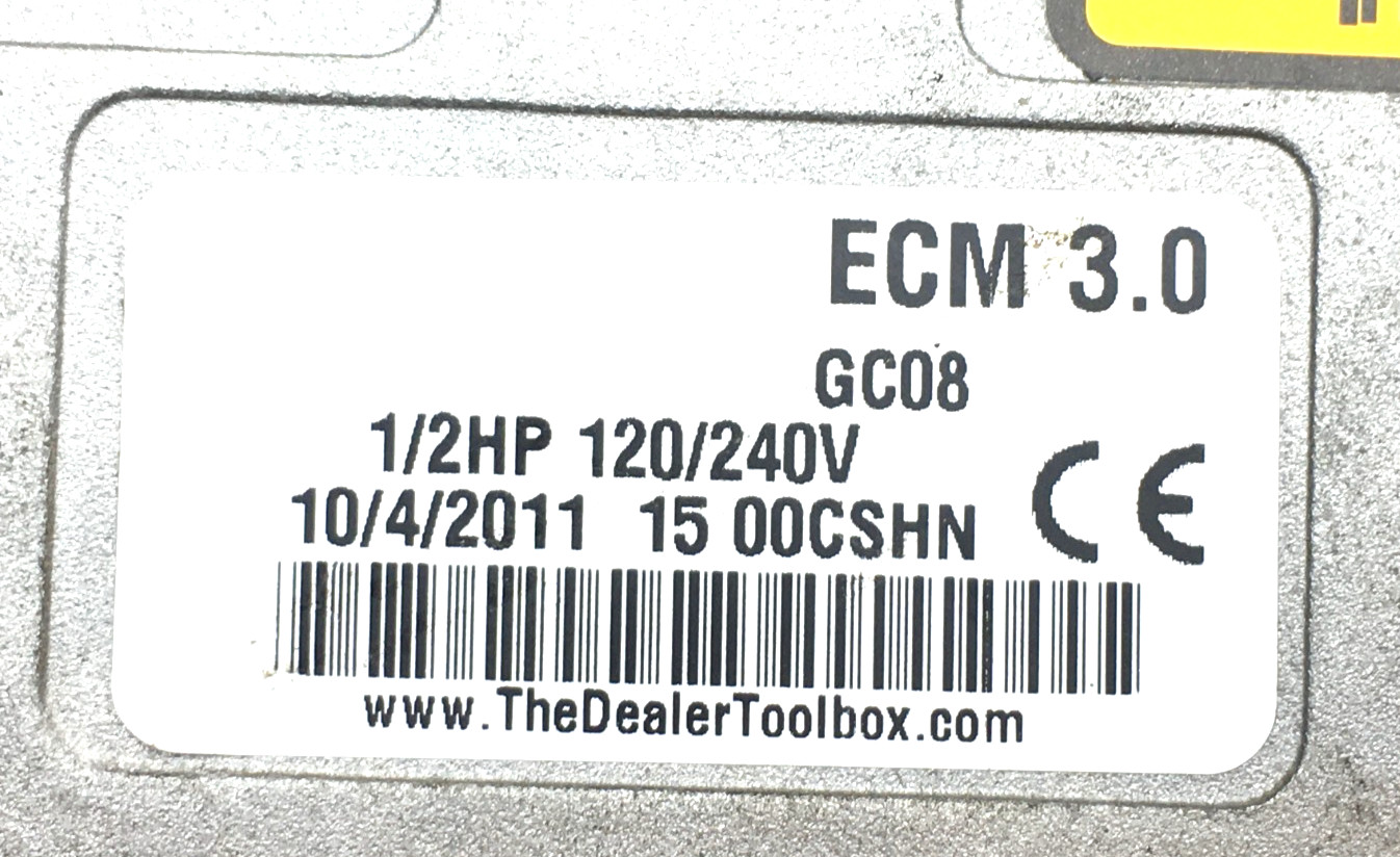 Genteq ECM 3.0 GC08 Module Only 1/2HP 120/240V CCWLE used #W701