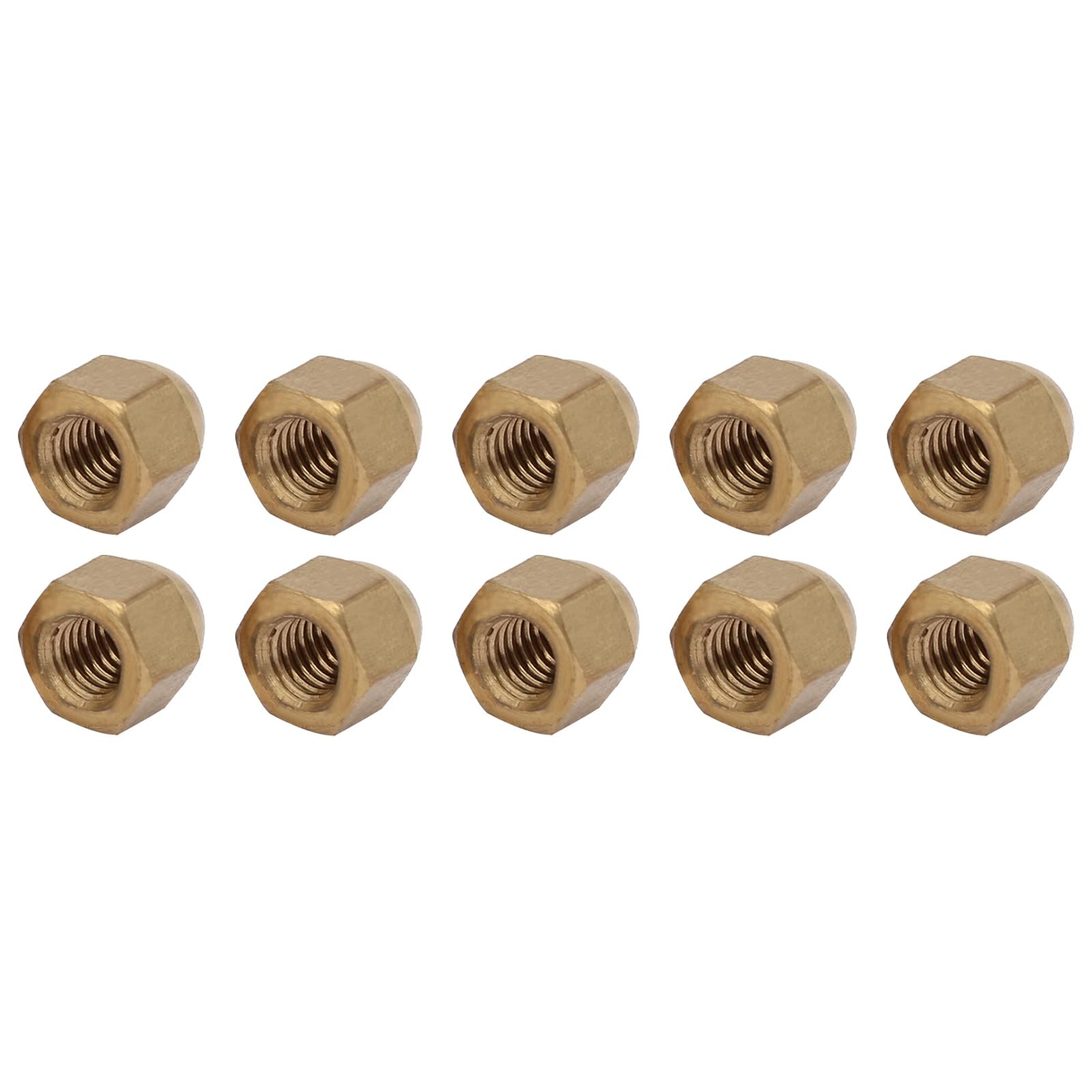 METALLIXITY Acorn Cap NutsM5x0.8mm 10Pcs, Brass Acorn Dome Cap Head Hex Nuts …