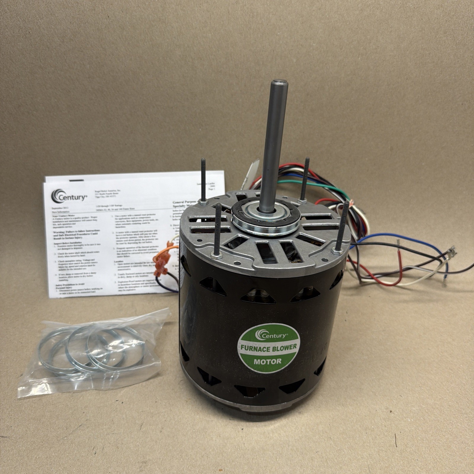 NEW✅ D1076 Century Fan And Blower Motor 5KCP39PGDD701S 3/4 HP. 208/230V