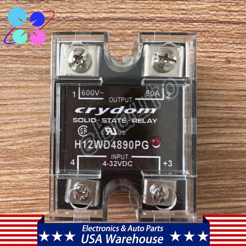 New Solid State Relay 4-32VDC 90A Load 600VDC For Crydom H12WD4890PG Module