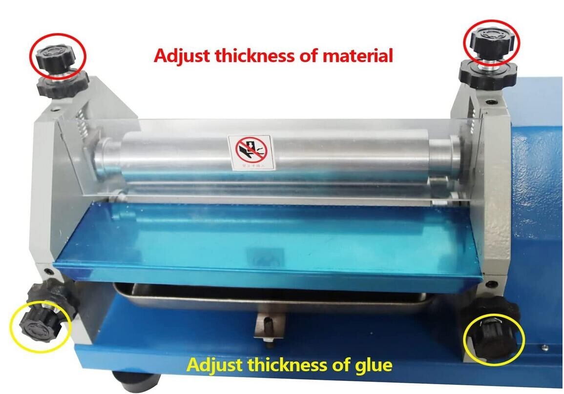 USED-Auto Gluing Coating Machine Paper Leather Make White Latex Office Art