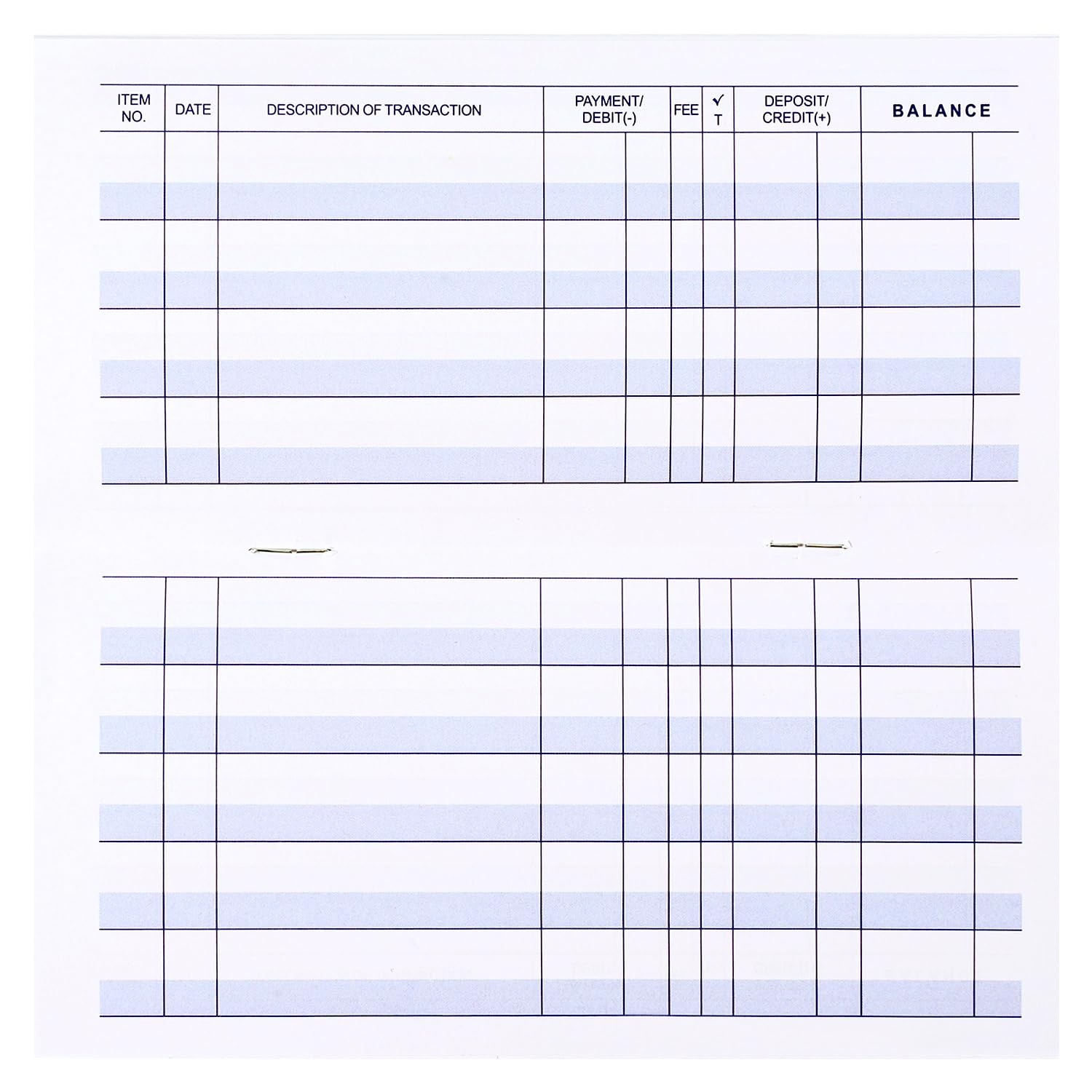 Larger Lines 20 Pack Checkbook Register, Check Registers for Personal Use, Blank