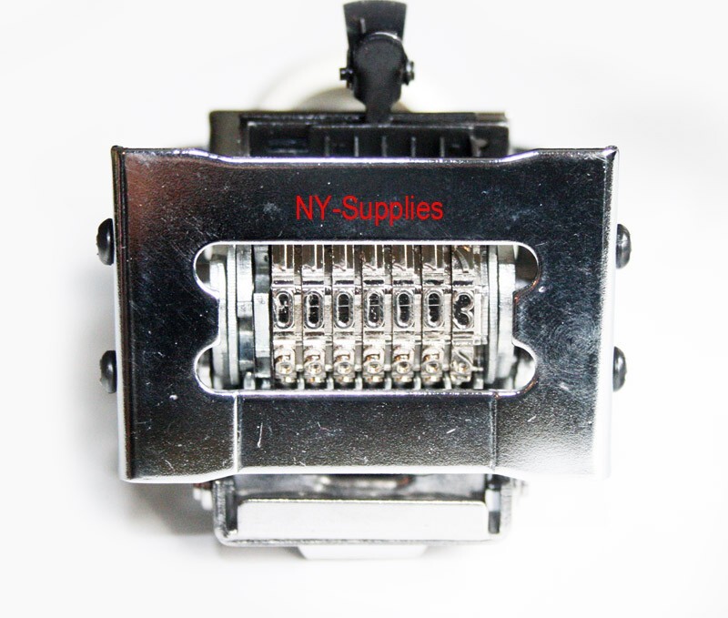 Automatic Numbering Machine – 7 digit 3/16″ Roman Font Repeat 0,1,2,3,4,5,6,12