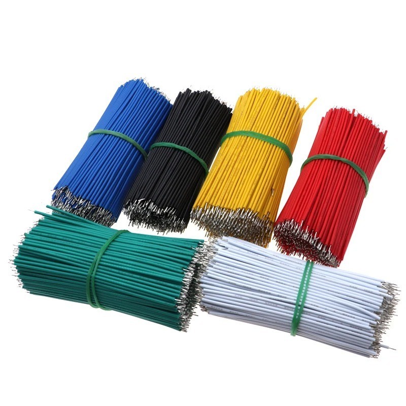 120PCS 24AWG Tin-Plated Breadboard Jumper Wire Kit 8cm PCB Solder Cable 1007-24A
