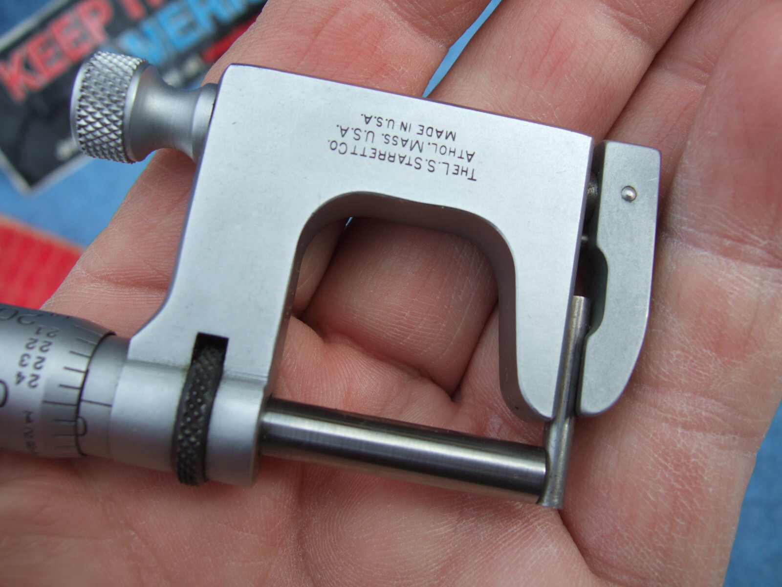STARRETT No.220 MUL-T-ANVIL MICROMETER 0-1” 001″ No 220A-RL MACHINIST TOOLMAKER