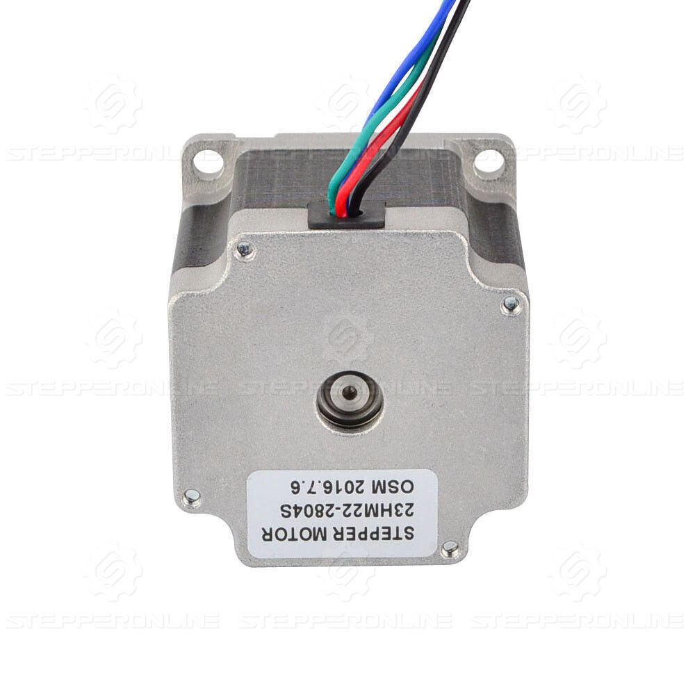 STEPPERONLINE Nema 23 Stepper Motor 0.9deg 1.26Nm(178.4oz.in) 2.8A 56mm 4 Wires