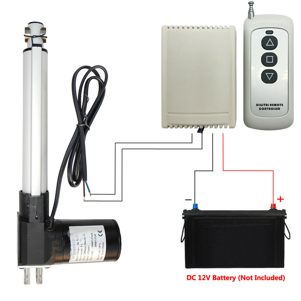 6000N 1320lbs 12V Heavy Duty Linear Actuator 2″ – 40inch 1000MM Stroke Electric
