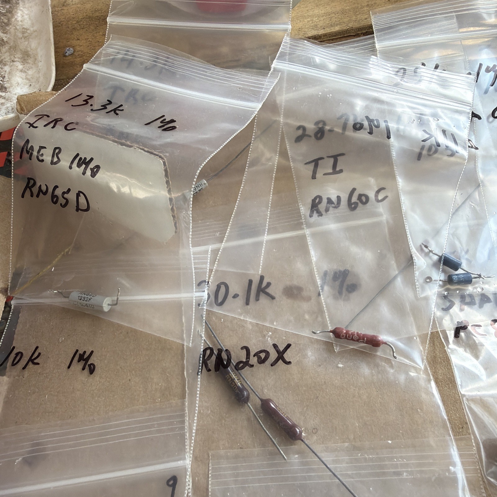 150pc Group Lot Of RESISTORS Dale & Other Mfg Look At Pictures New & Used #7
