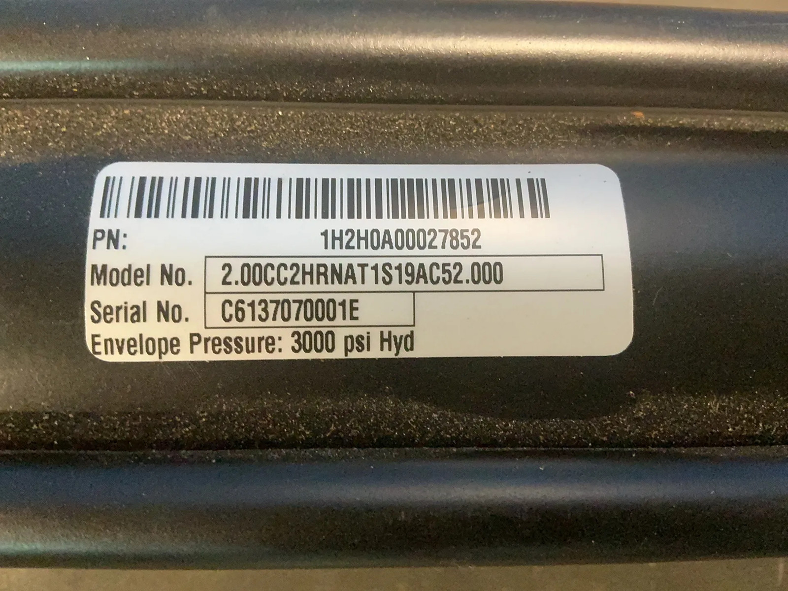 PARKER CYLINDER 2.00CC2HRNAT1S19AC52.000