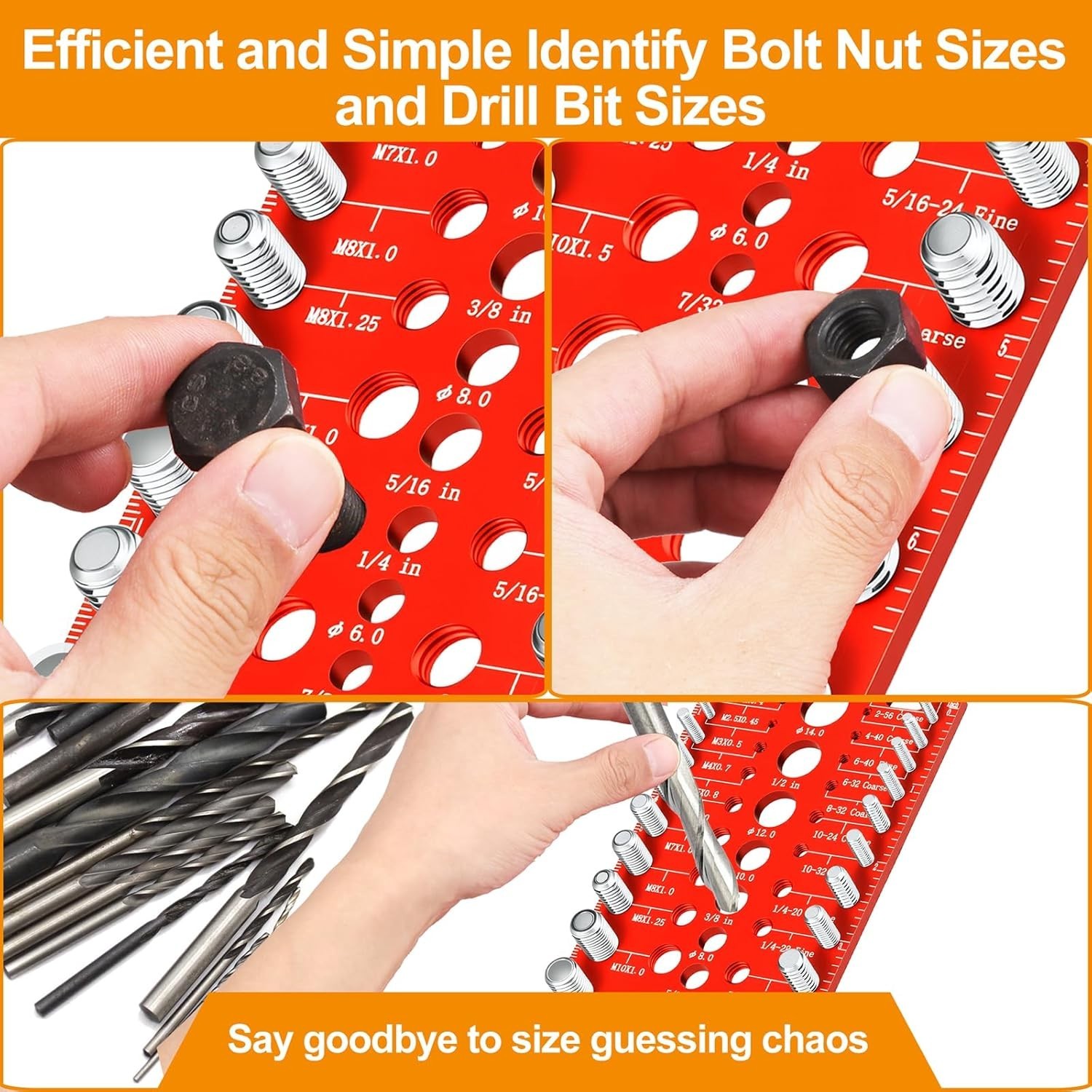 55 Nut and Bolt Thread Checker Thread Checker Standard and Metric…..