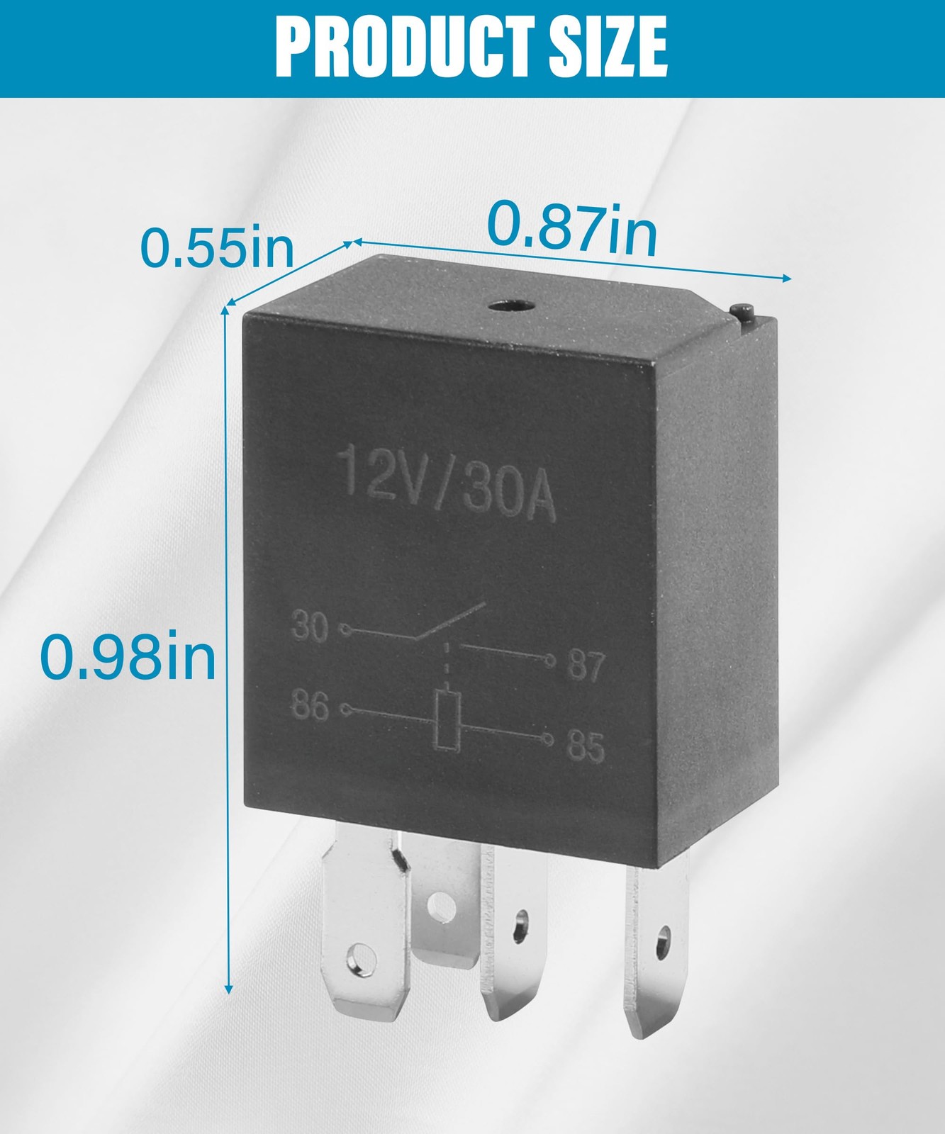 4 Packs 30A Starter Relay,4 Pin 12V,Multi-Purpose Automotive Relay,Automotive