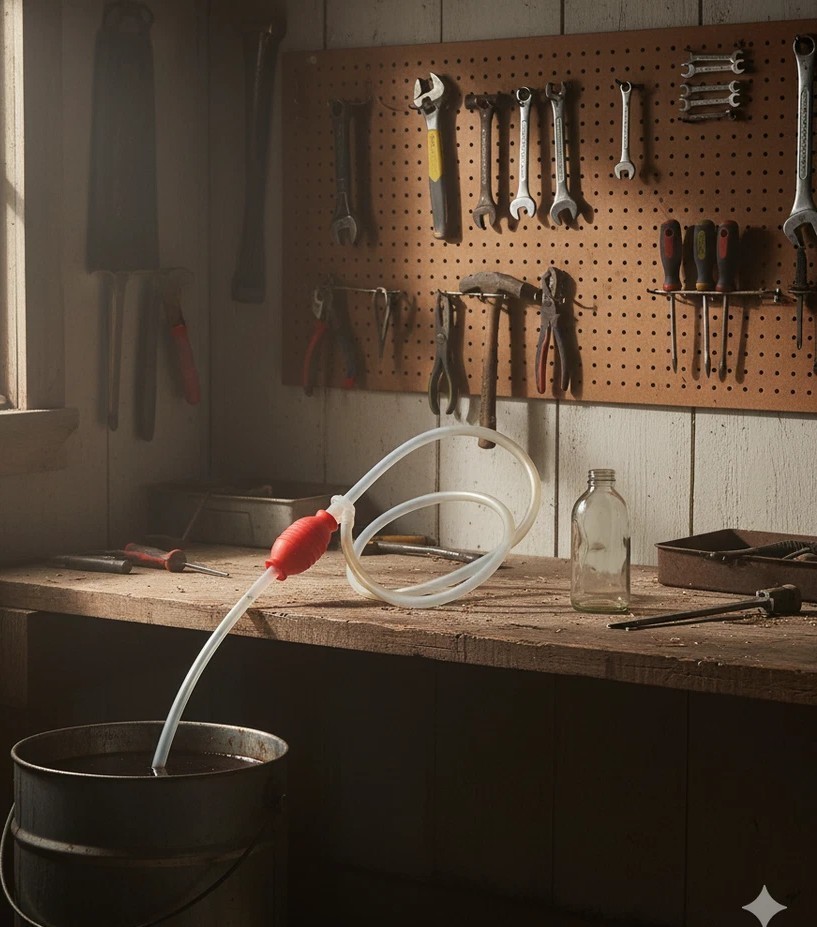 21st Century Manual Hand Siphon Pump Use For Kerosene Water Oil Transfer