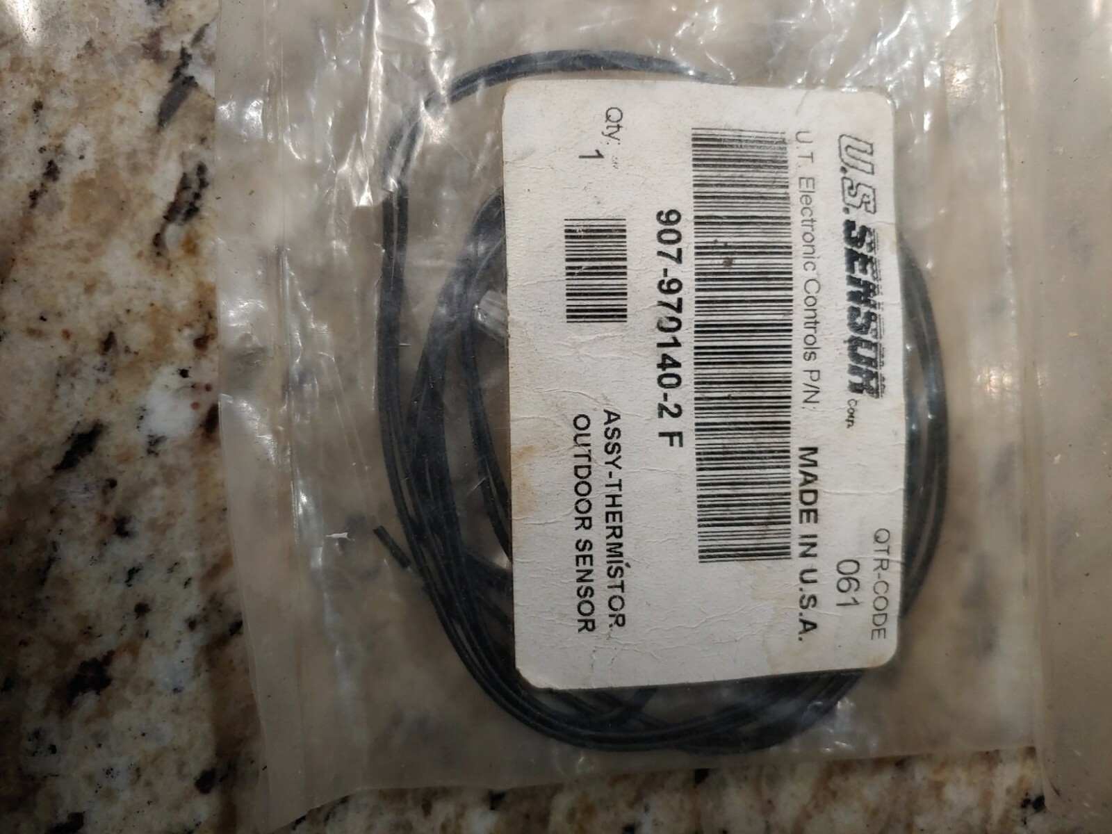 U.S. Sensor 907-970140-2 ASSY-THERMISTER Outdoor Sensor