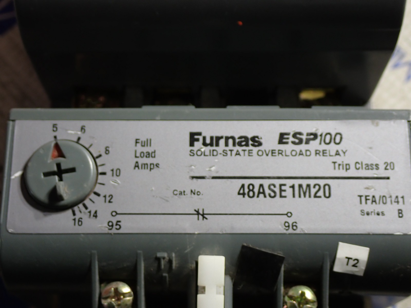 Furnas 14CS12A Starter 2 HP 230v Size 0 48ASE1M20 5-16A OL 120v Coil S899