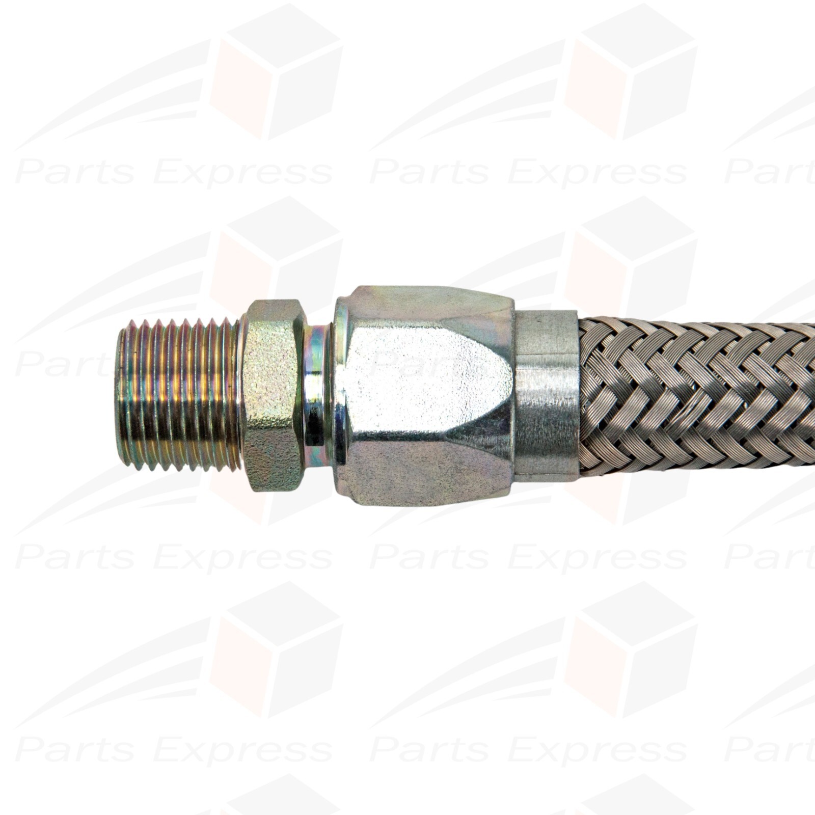 Flexible Stainless Steel Hose for High Pressure Steam Service [1/2″ NPT x 36″ L]