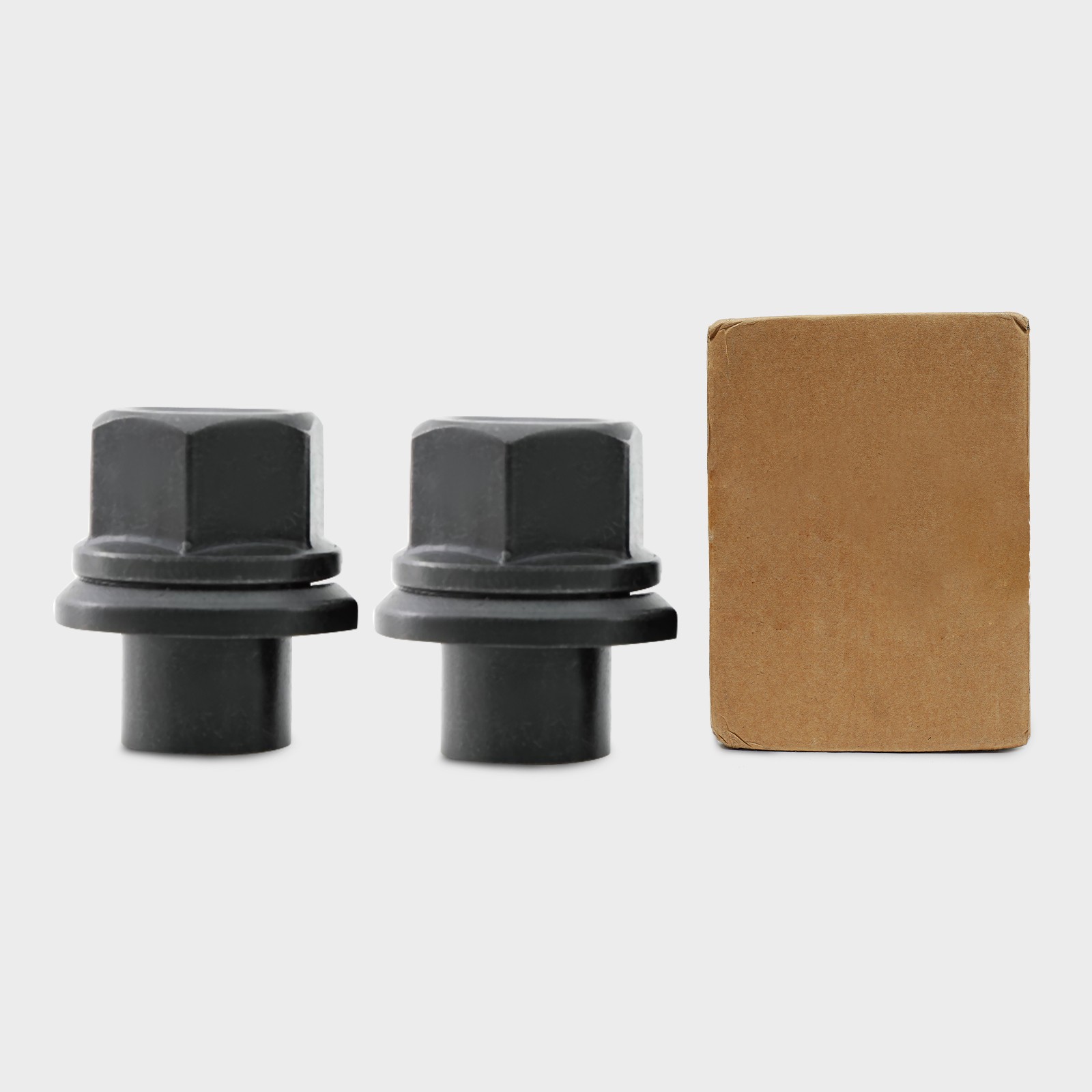 2 Pieces Sleeve Flanged Wheel Nuts M22×1.5 Heavy Duty Truck For 1.02in Bolt Hole