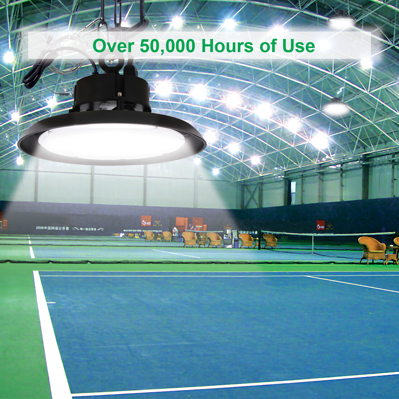 150W LED UFO High Bay Light Warehouse Commercial Industrial 5000K AC 100-277V