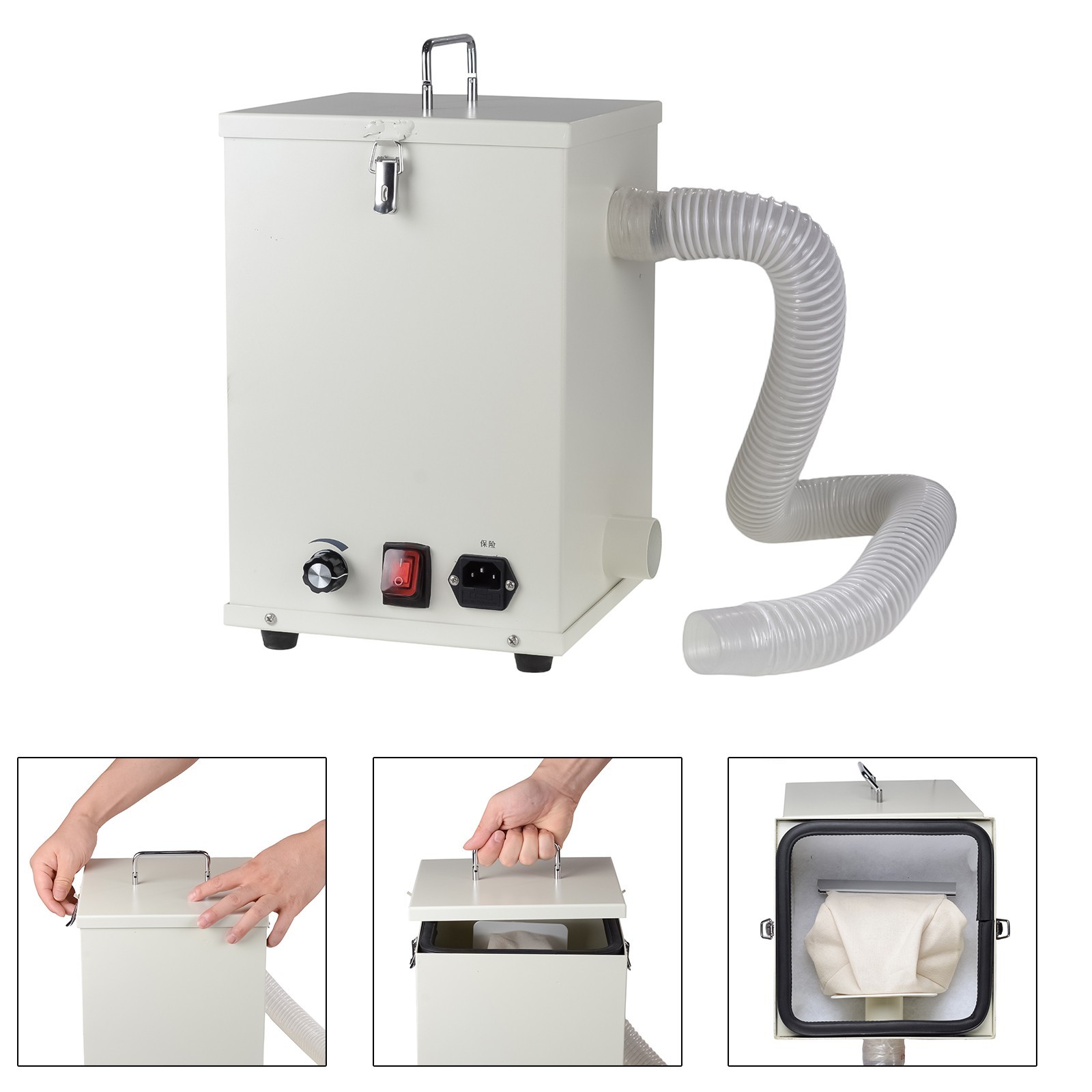 1000W Single Impeller Dental Dust Collector Adjustable Speed Vacuum Cleaner RZ-X