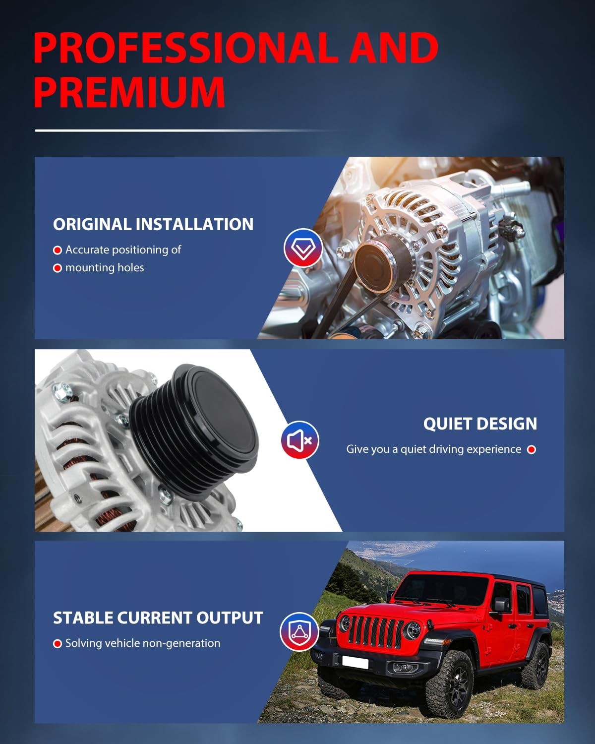 New Car Alternator Replacement for 2013-2017 Honda Accord 31100-5A2-A02