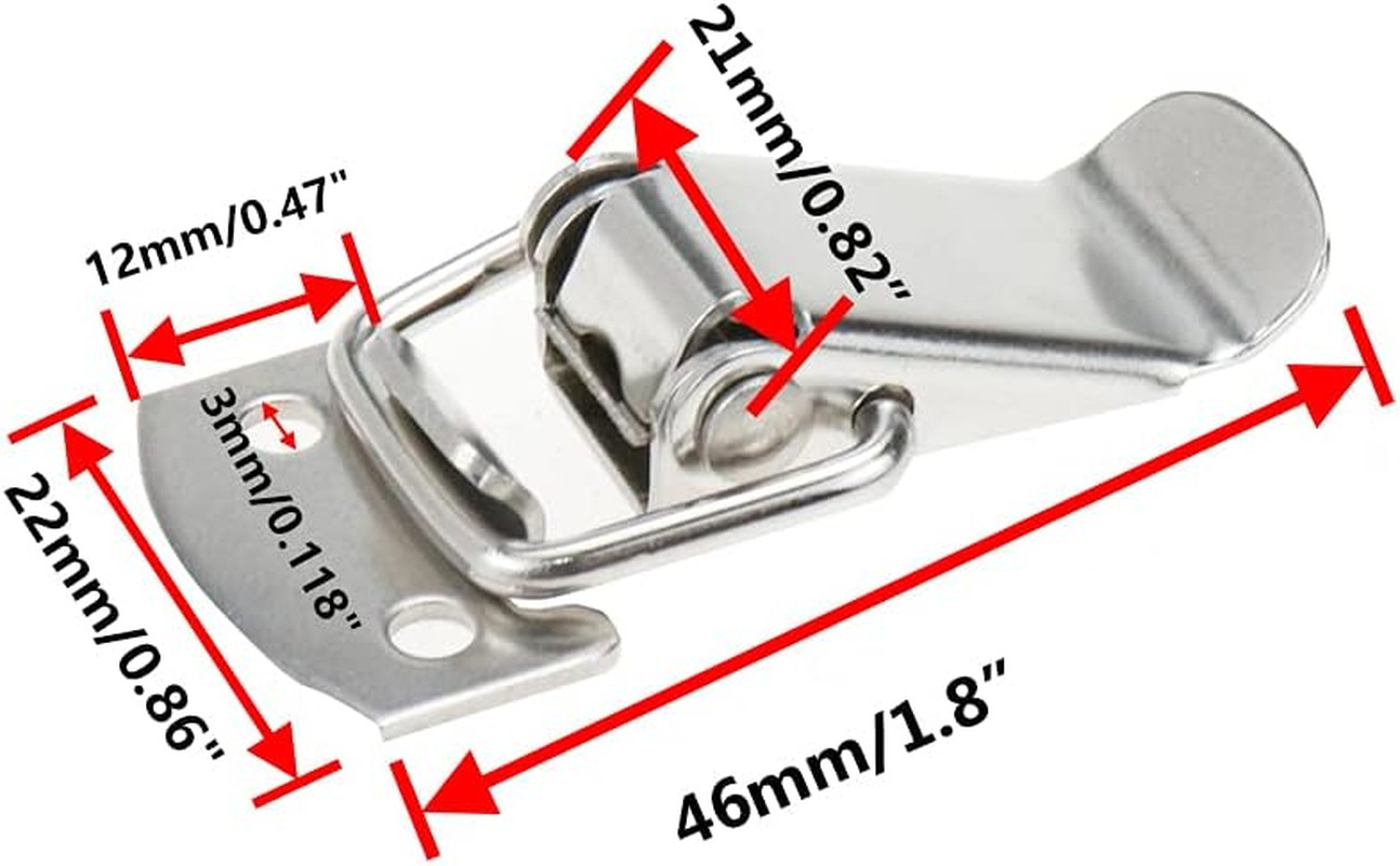 Toggle Latch Mini Size Stainless Steel Latch Catches Clamp for Toolbox, Cases, C