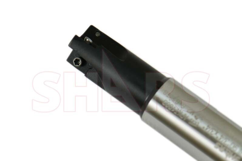 Shars 3/4″ 3 FL 90° Indexable End Mill W/Certificate +5pc APKT Insert ![
