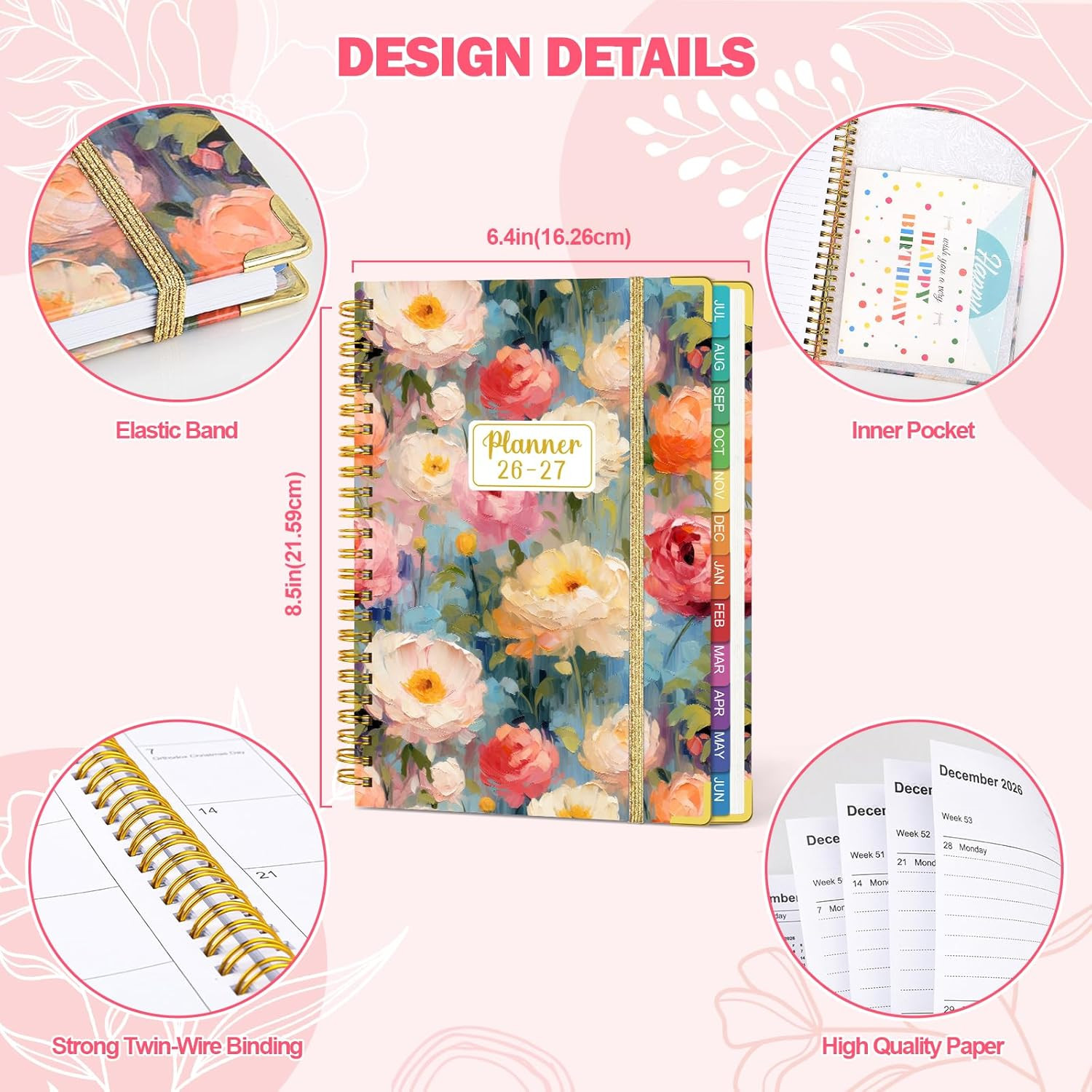 Planner 2026-2027: 2026-2027 Academic Planner Weekly and Monthly from Jul. 2026
