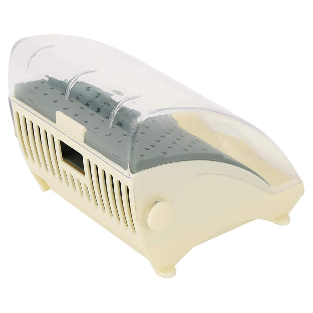 142 Holes Dental Bur Holder Disinfection Box, Bur Block Organizer with Cover NEW