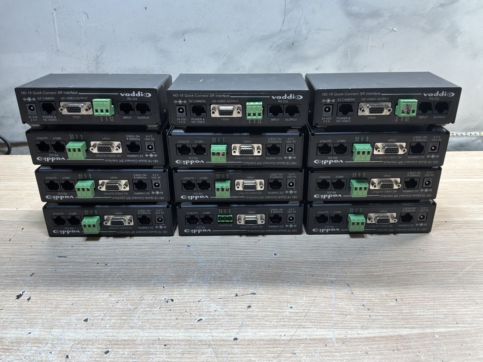 12 Vaddio 998-1105-016 Quick-Connect SR-Short Range Video Interface /JUA3559