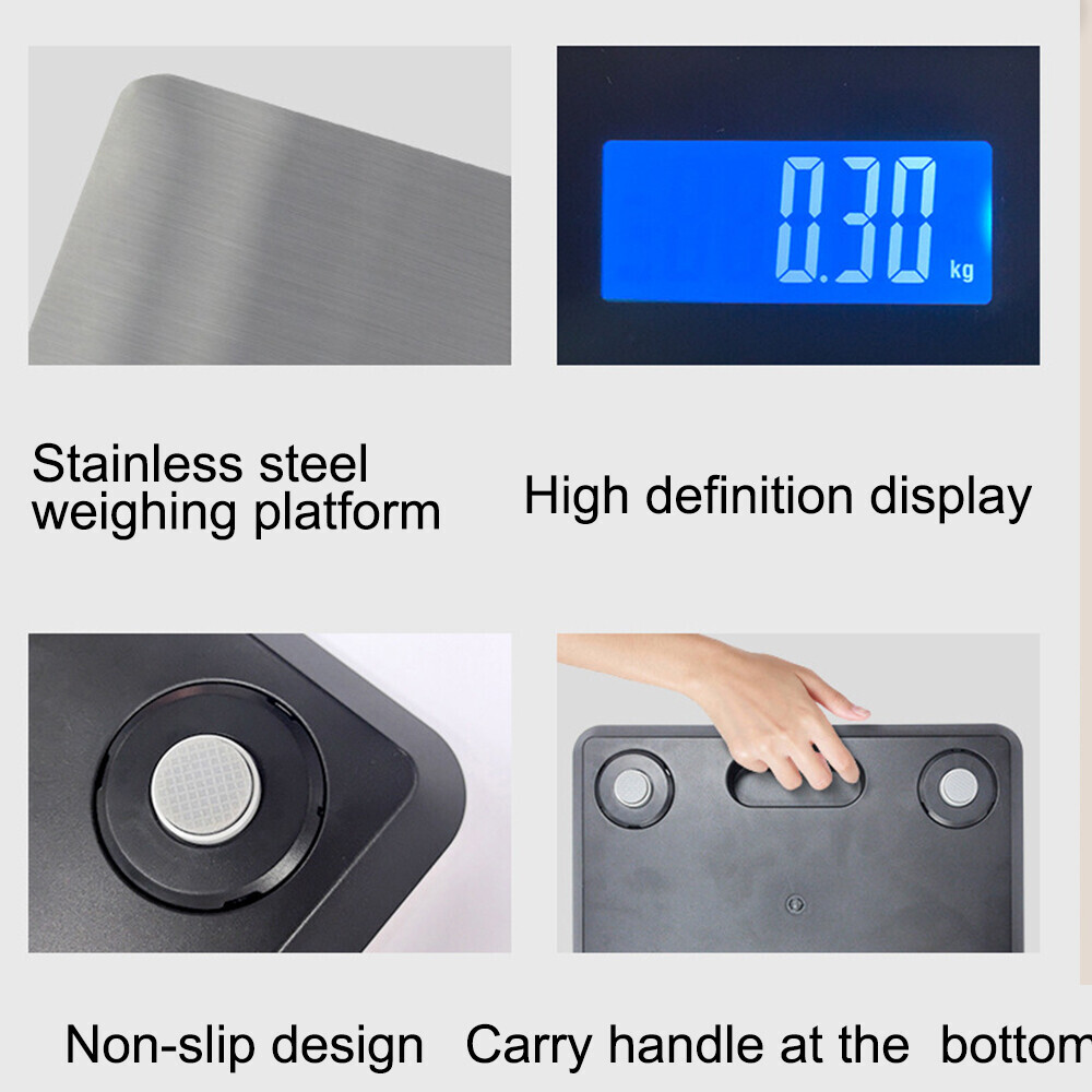 LCD Digital Postal Parcel Scales 200kg 440lbs Platform Postage Shipping Weighing