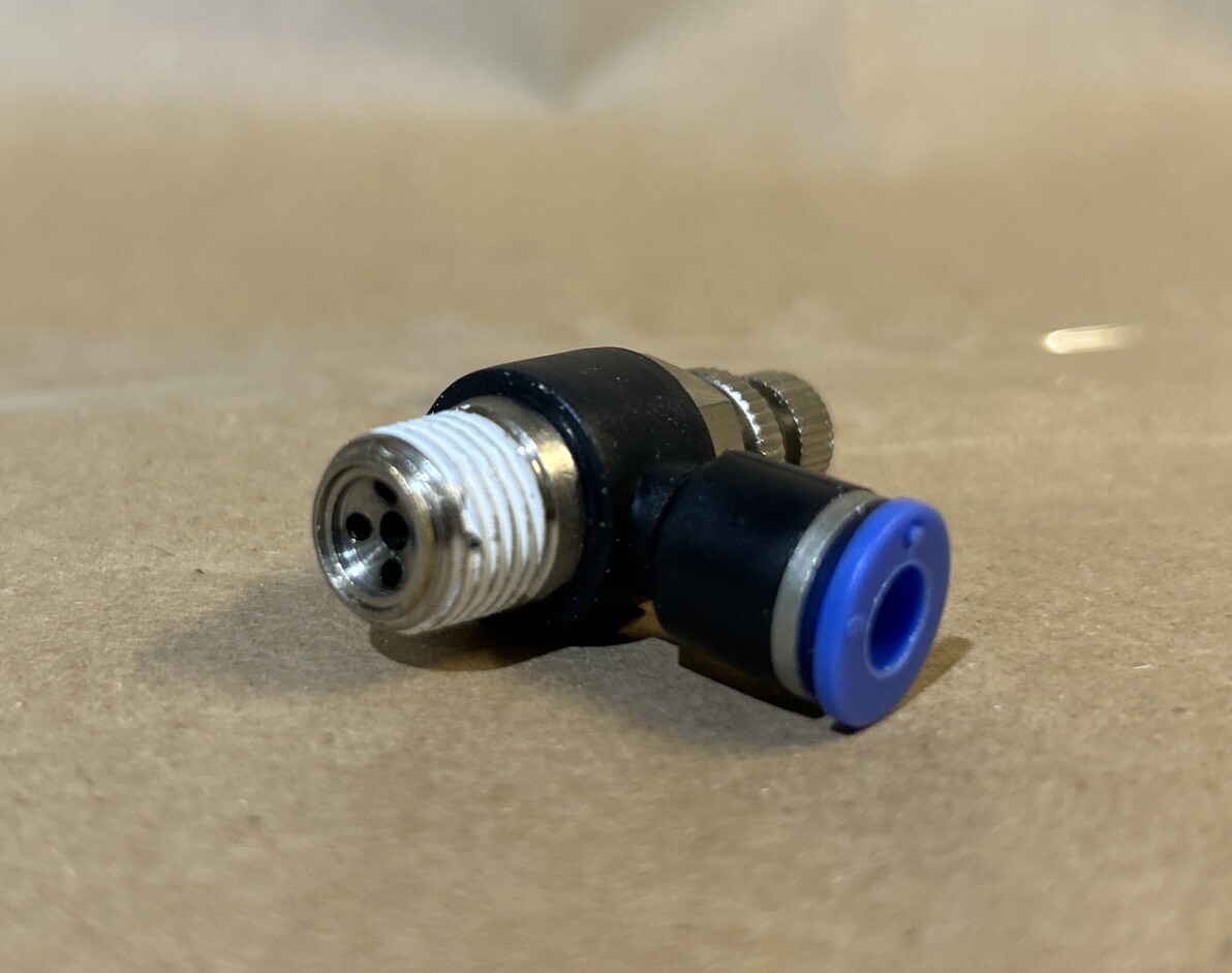 1pc One Touch Fitting Speed Flow Controller 6 mm x 1/4″ NPT MettleAir