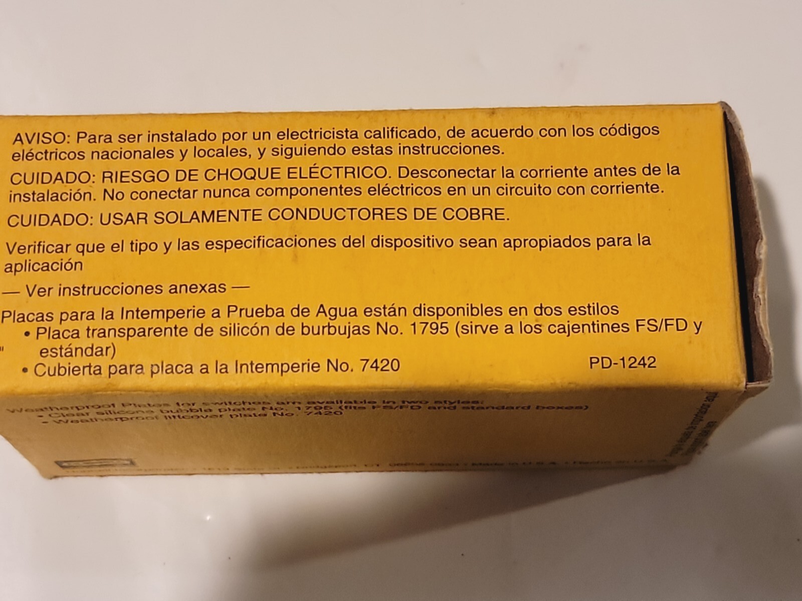 Hubbell CSB120I Ivory Back Wired Pole Commercial Switch 20 Amp 120/277v