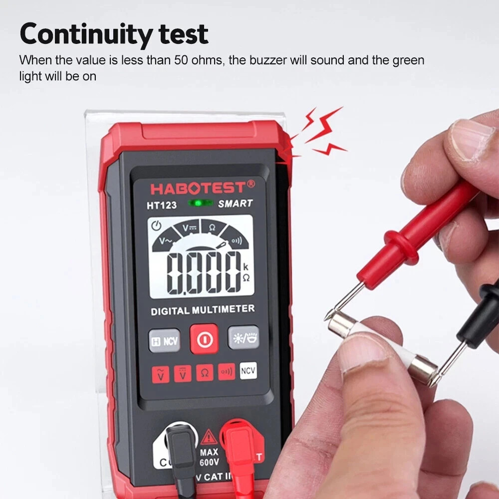 Digital Multimeter AC DC Voltmeter Ammeter Ohmmeter Volt Tester Meter WITH BATT