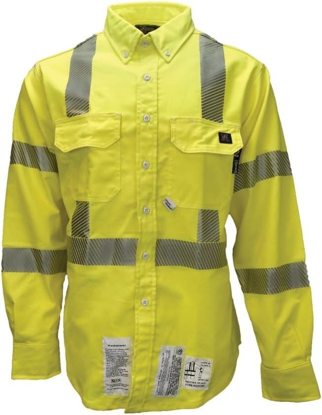 High Visibility FR Shirt – Fluorescent Yellow – Size 2X Radians NEESE Wear