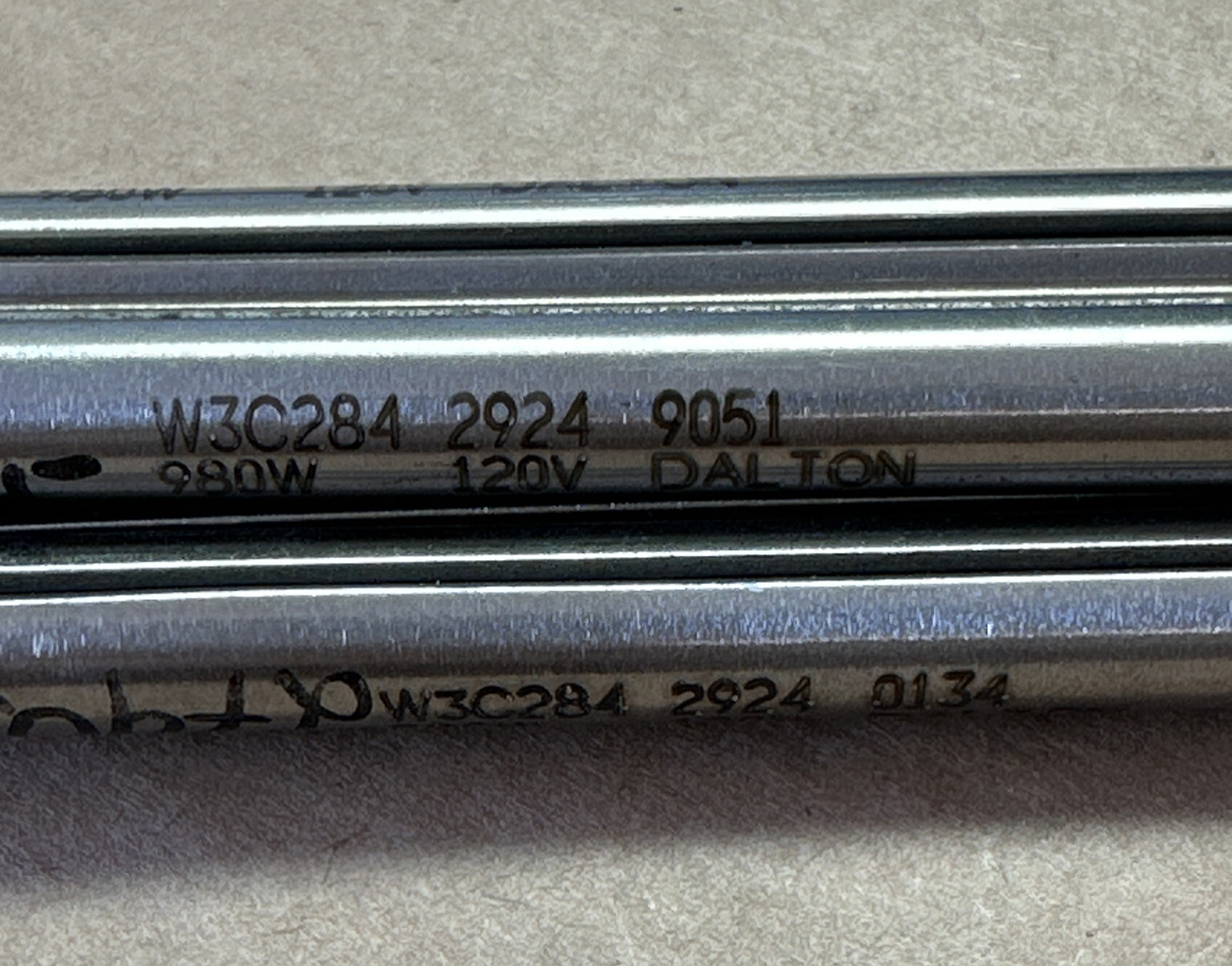 (4) NEW- Dalton W3C284 Split Shaft Cartridge Heat Element 980W 120V || WARRANTY!