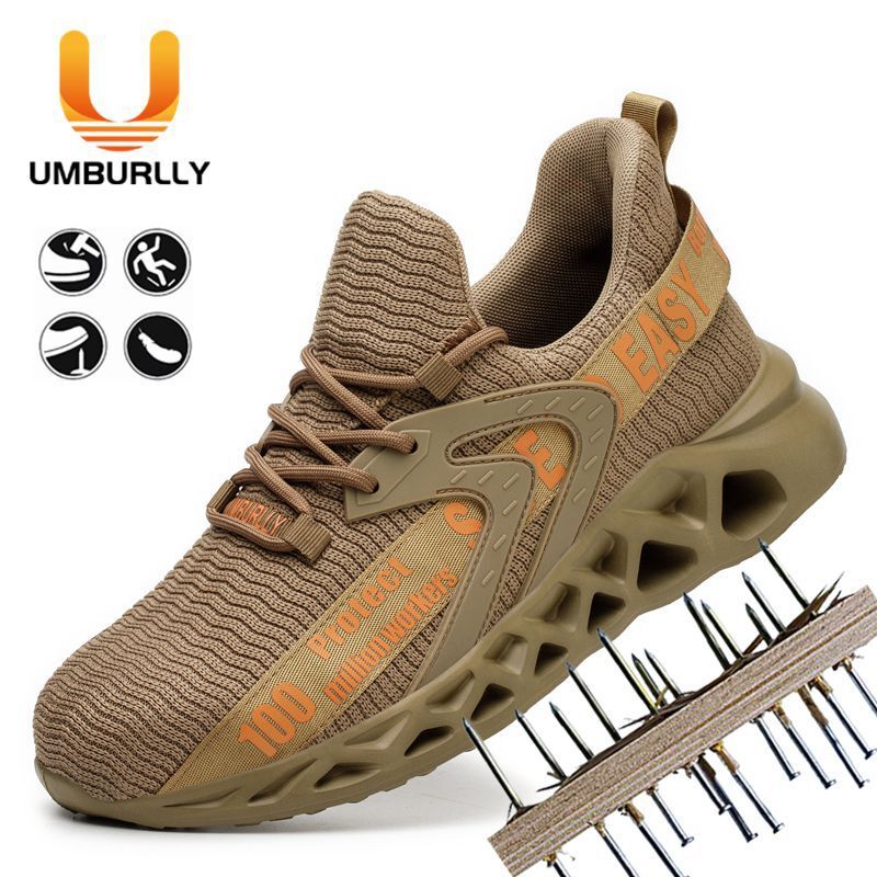 Safety Shoes Mens Work Shoes Steel Toe Cap Lightweight Walking Protective Shoes F311