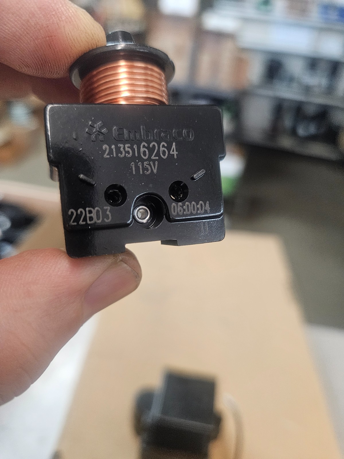 EMBRACO FF10BK 115V ELCTRICAL KIT CURRENT RELAY:213516264 OVERLOAD:MRT28AHN-5590