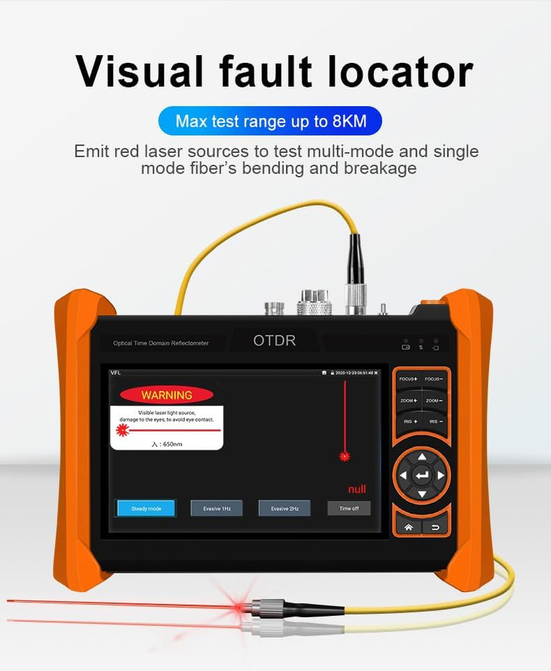 All-in-One Fiber Optic Tester & Camera Tester with Cable Tracker & Multimeter